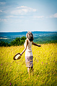 Woman relaxing in nature