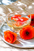 Poppy herbal tea