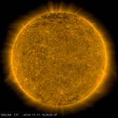 Transit of Mercury across the Sun, SDO image