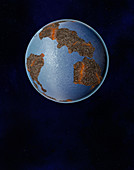 Formation of the Earth, illustration