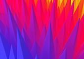 Spiked colour gradient, illustration