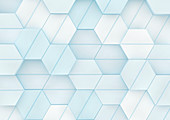 Abstract hexagonal pattern, illustration