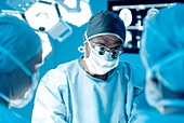 Surgical team in operating theatre