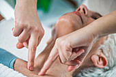 Facial marma therapy, ayurveda neck massage (kanth marma)