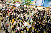 Pedestrians in Hong Kong, China