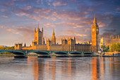 Houses of Parliament, London, UK, at dawn
