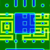 Abstract circuits, illustration