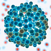 Nanoparticles, conceptual illustration