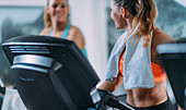 Women on treadmill