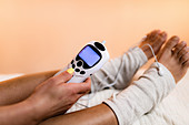 Physical therapy with TENS machine