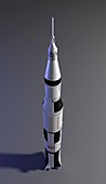 Saturn 5 rocket, illustration