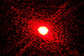 Red laser self-interference