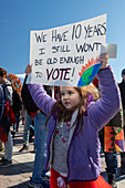 Climate change protest, Washington DC, USA