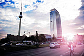 Berlin Television Tower and hotel skyscraper