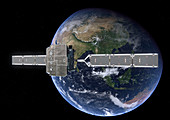 Deployment of Solar Orbiter spacecraft,illustration