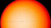 Transit of Mercury across the Sun,composite image