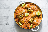 Arroz con pollo (Reis mit Hähnchen, Mexiko)