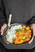 Indian-style rice with vegetables