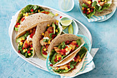 Tacos mit Fisch und Mangosalsa
