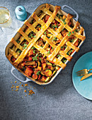 Sweet and sour vegetable pie
