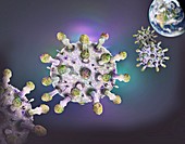 Coronavirus pandemic,conceptual illustration