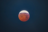 Total lunar eclipse near totality, January 2019