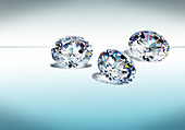 Brilliant cut diamond gemstones