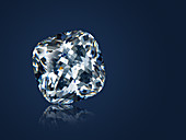 Cushion cut diamond gemstone