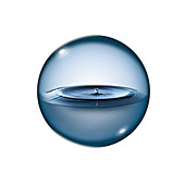 Liquid in sphere, composite image