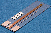 First quantum voltage demonstration chip, 1984