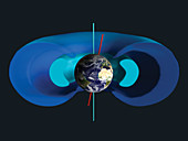 Earth's radiation belts, illustration
