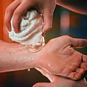 Cryo massage for wrist pain