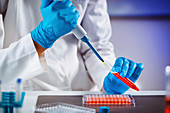 Pipetting sample