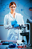 Scientist in laboratory