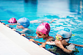 Children at edge of pool