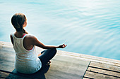 Woman meditating