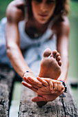 Woman doing yoga