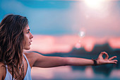 Woman doing yoga