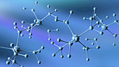 Abstract molecule, illustration