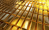 Gold bars, illustration