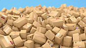 Cardboard boxes, illustration