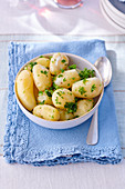 New potatoes with parsley
