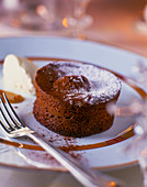 Moelleux au chocolat (chocolate cake, France)