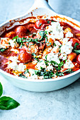 Gnocchi and tomato bake with feta