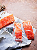 Sea trout fillets