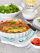 Cheese quiche with dill
