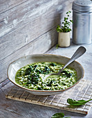 Ayurvedic spinach risotto