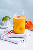 A papaya and sea buckthorn smoothie