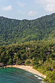 'The Sanctuary' Resort behind the trees in Koh Phangan, Thailand