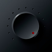 Close-up of a volume knob
